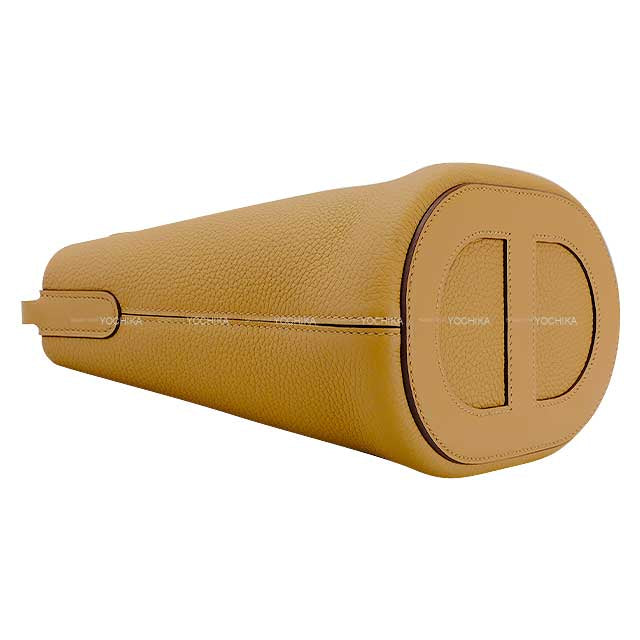 HERMES Handbag In the Loop 18 Biscuit Taurillon Clemence/Veau Swift Gold HW Stamp