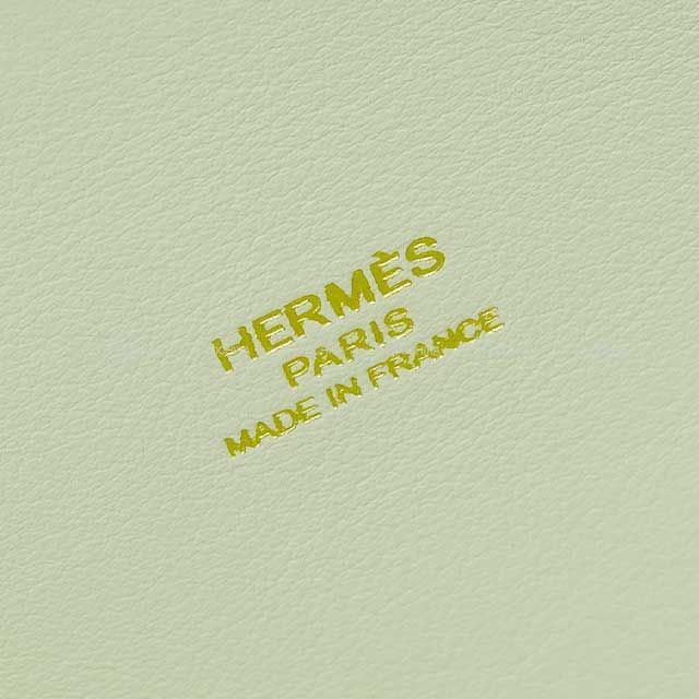 HERMES Shoulder bag Bolide1923 25 Verso Bleu de Prusse/Vert Fizz Evercolor/Veau Swift Gold HW Stamp