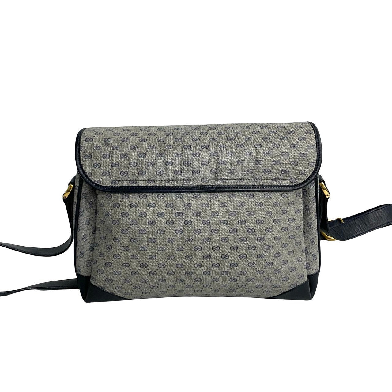 GUCCI Shoulder Bag leather Navy