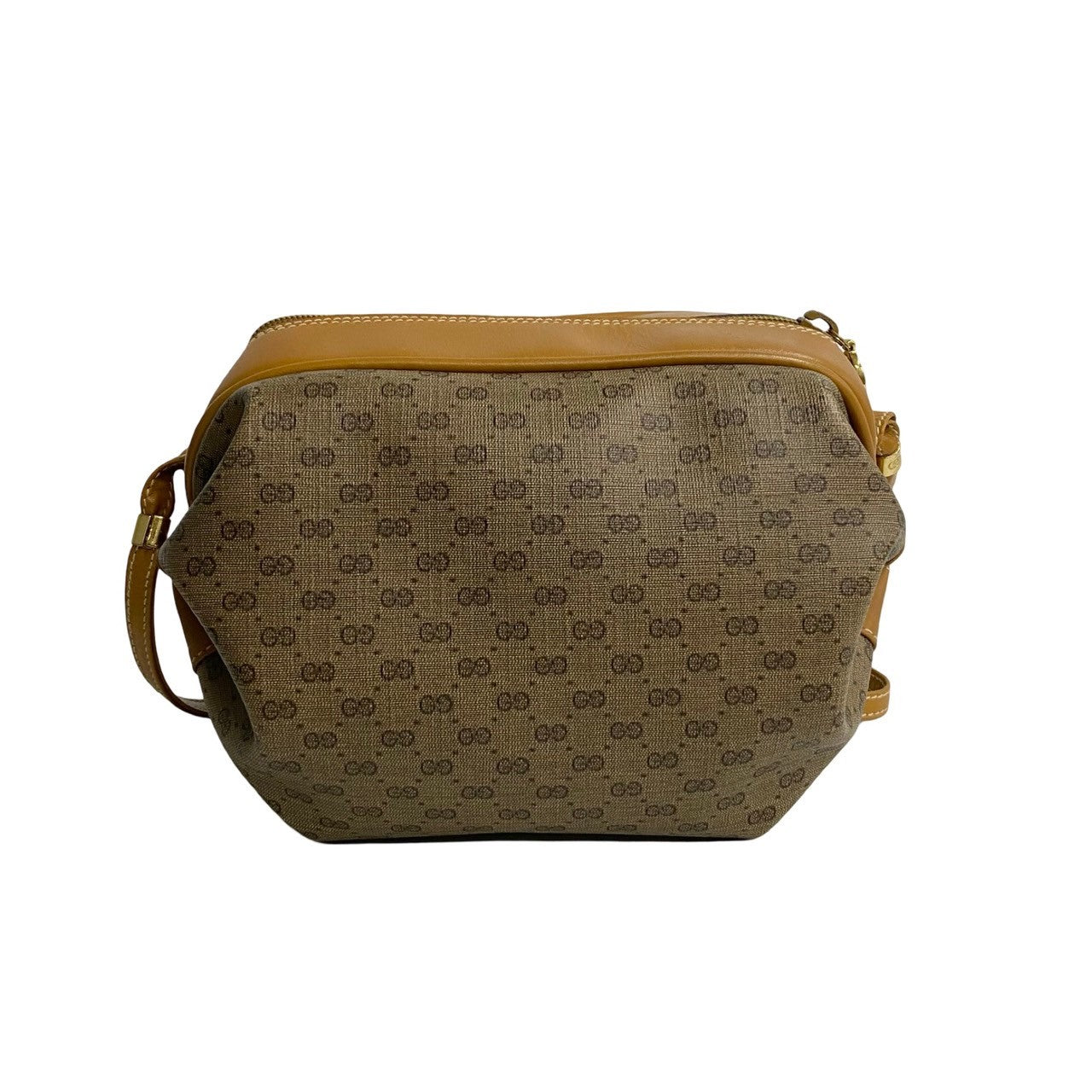GUCCI Shoulder Bag leather Brown