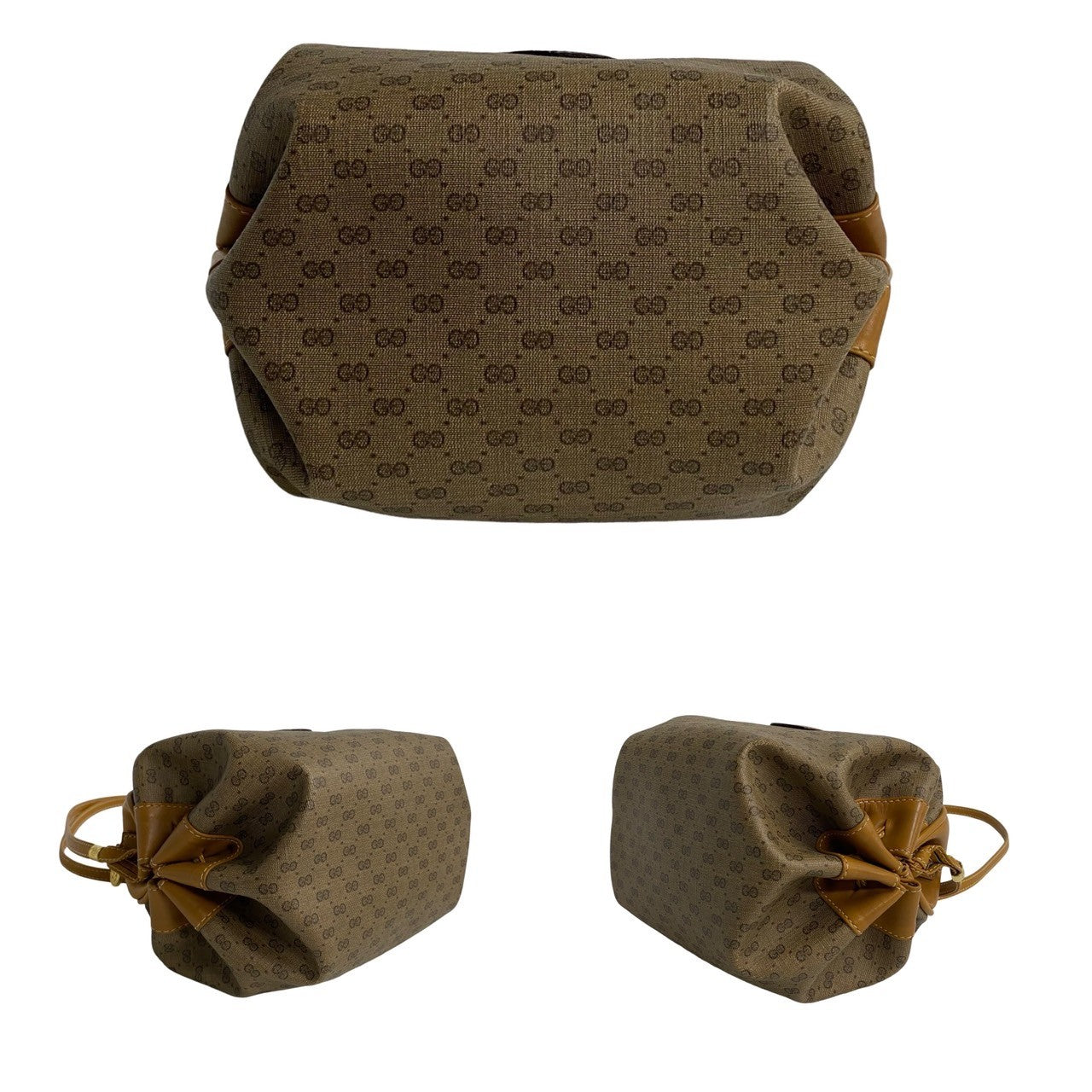 GUCCI Shoulder Bag leather Brown