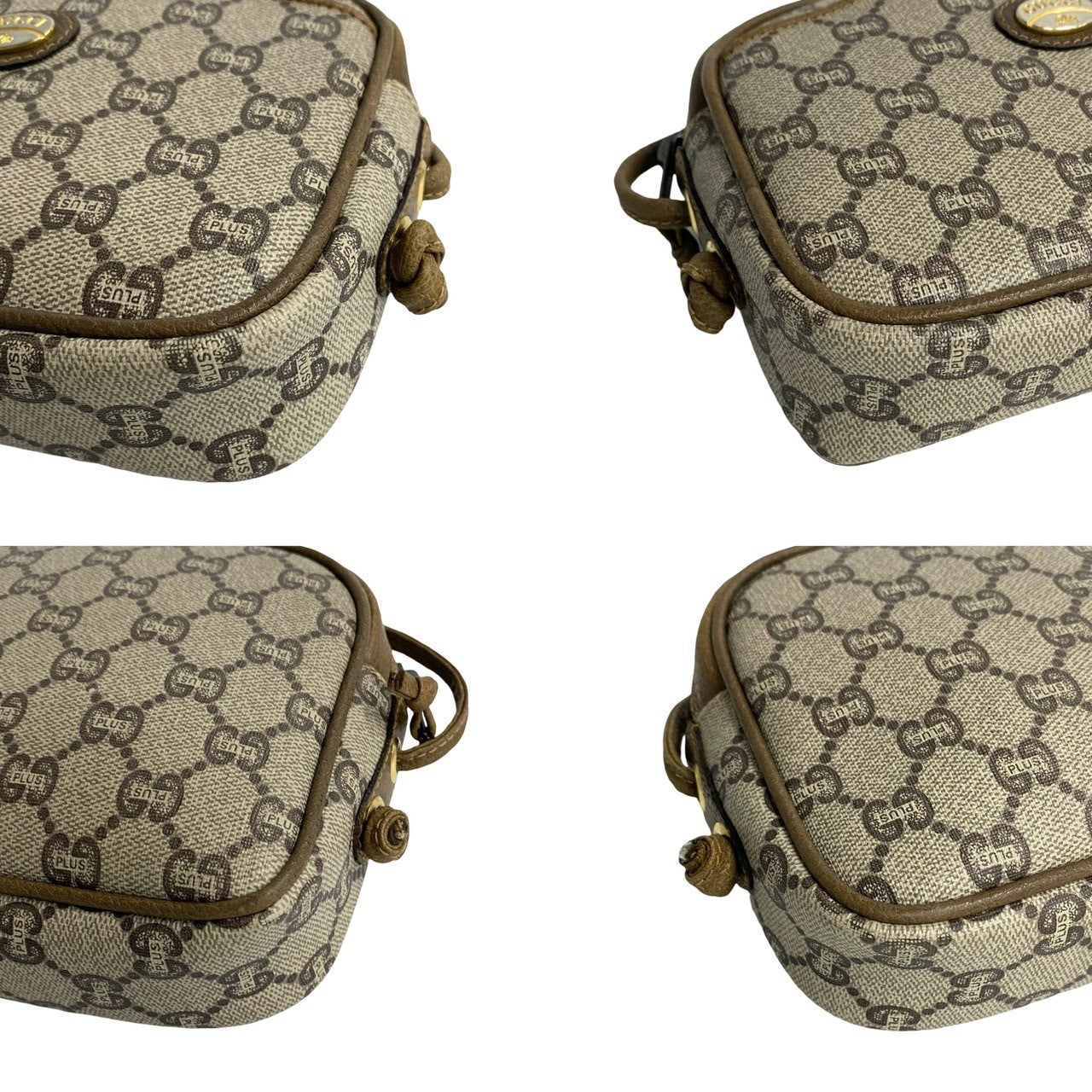 GUCCI Shoulder Bag PVC Brown