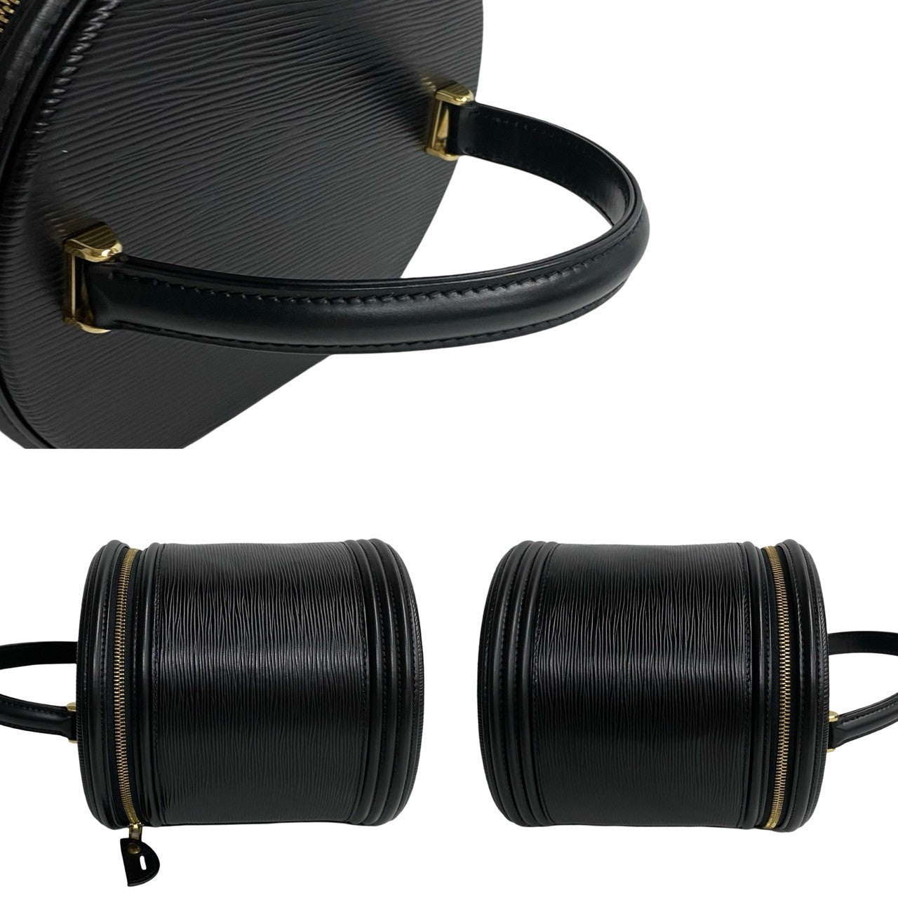 LOUIS VUITTON Handbag Epi Leather black Epi Cannes