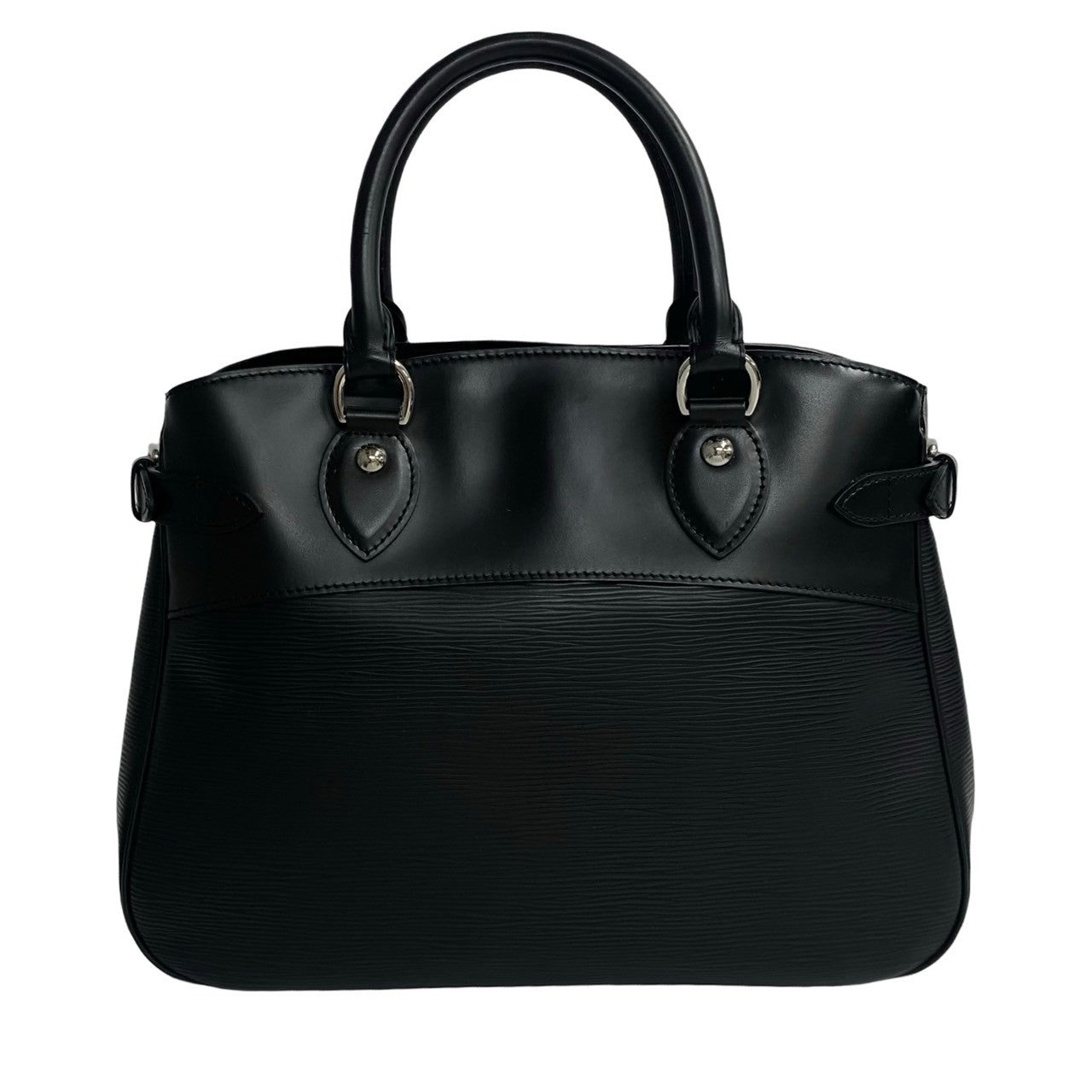 LOUIS VUITTON Handbag leather black Epi Passy PM