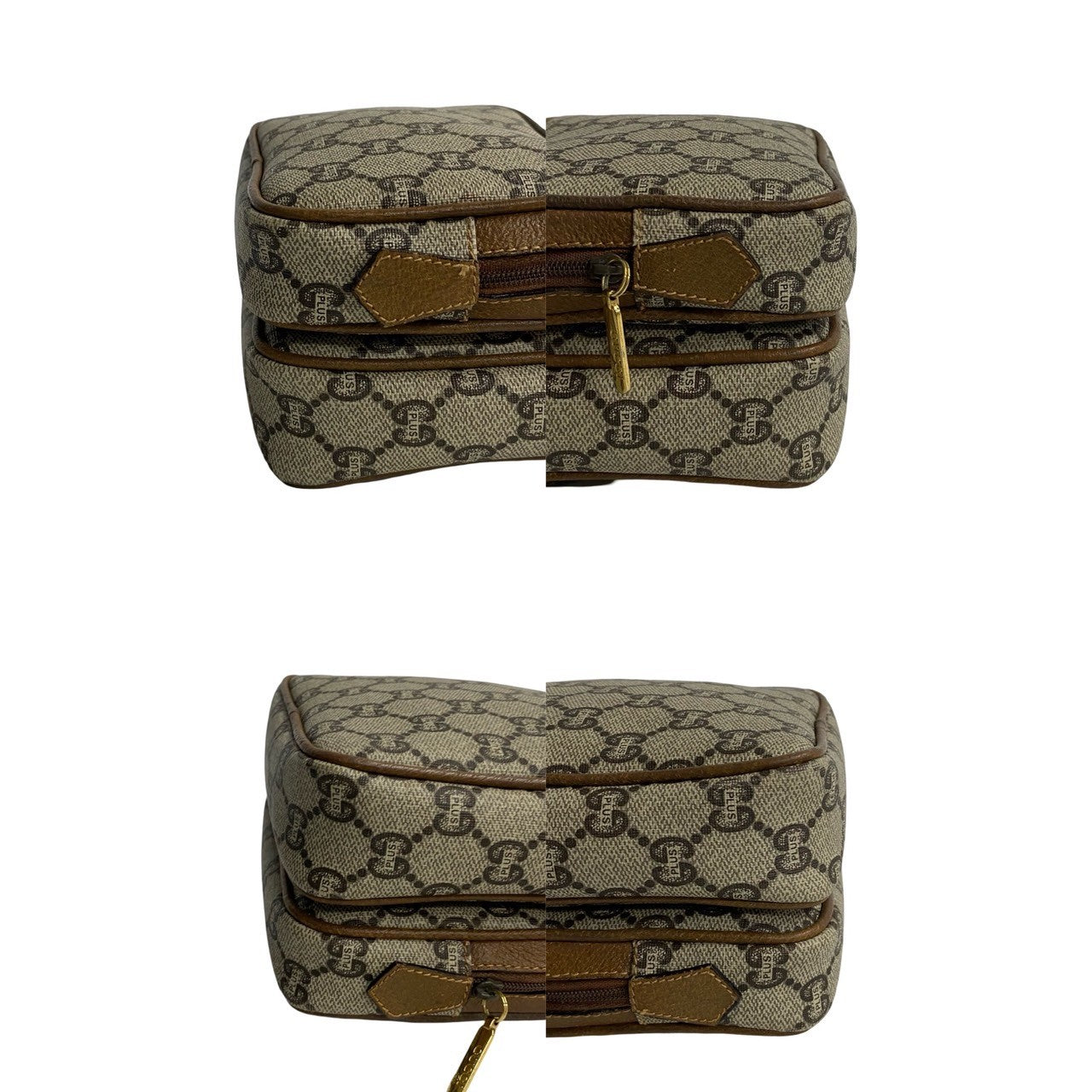 GUCCI Shoulder Bag leather Brown