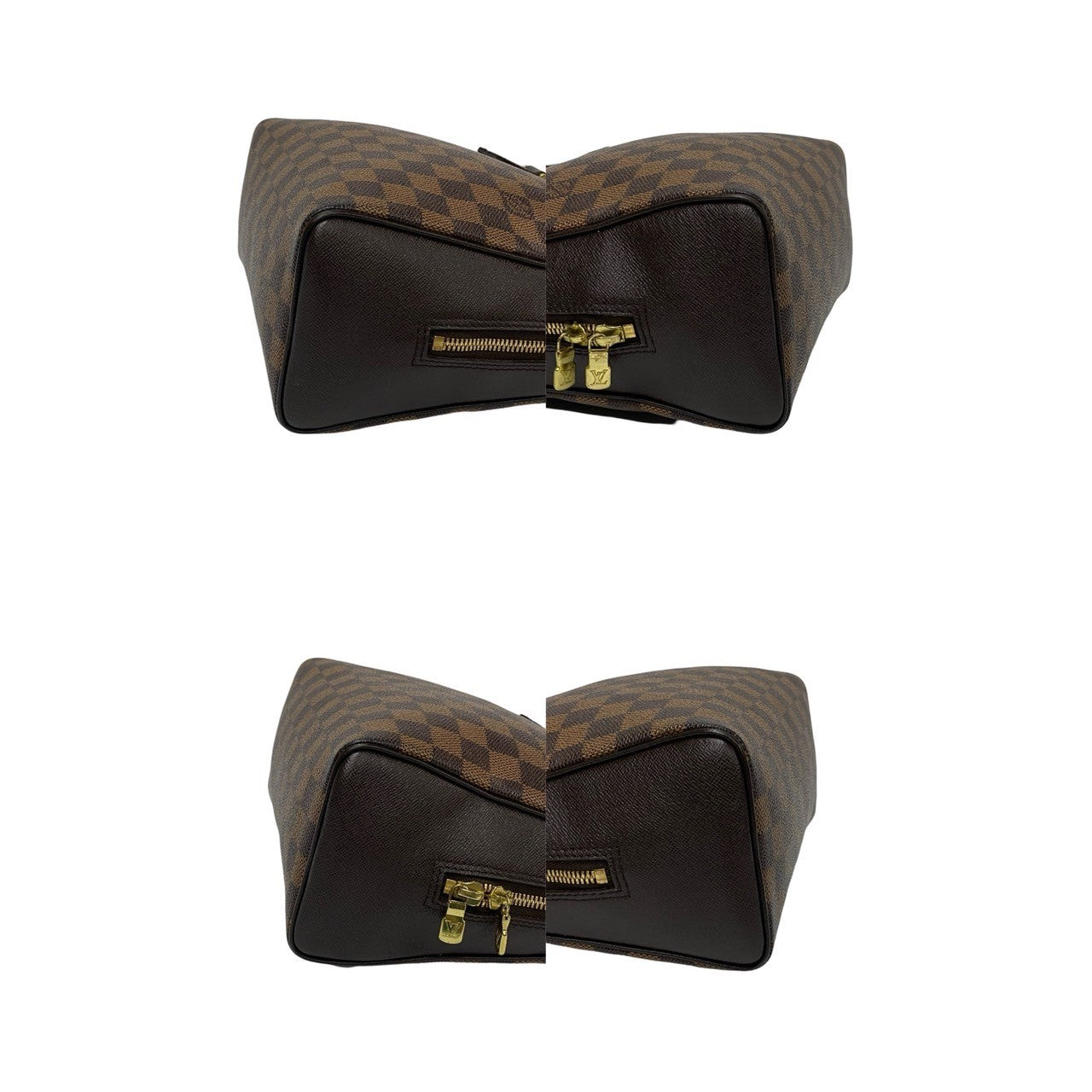 LOUIS VUITTON Handbag leather Brown Damier Brera