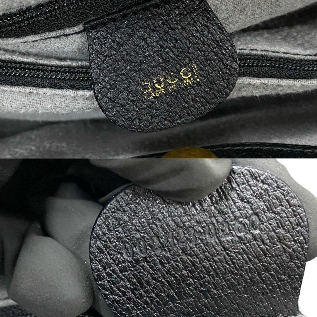 GUCCI Handbag 002・123・0260 leather black Bamboo