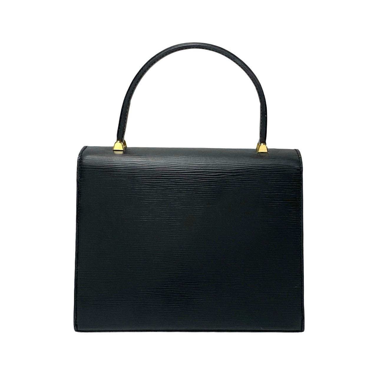 LOUIS VUITTON Handbag Epi Leather black Epi Malesherbes