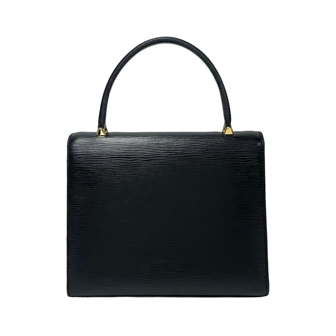 LOUIS VUITTON Handbag Epi Leather black Epi Malesherbes