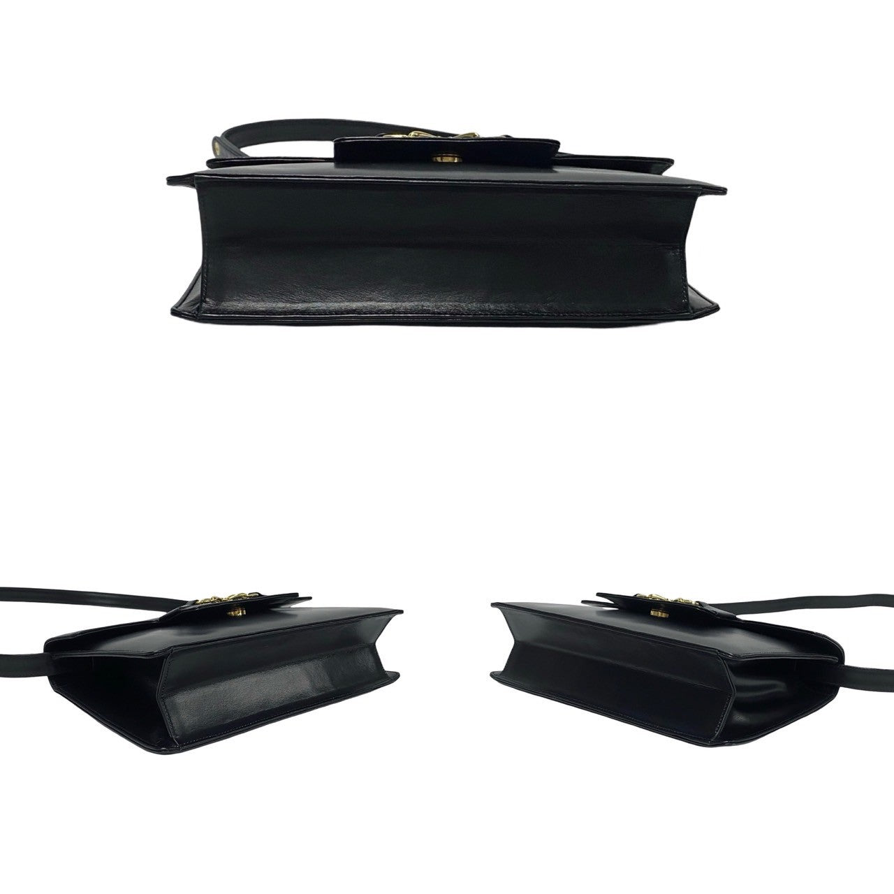GUCCI Shoulder Bag Calfskin black