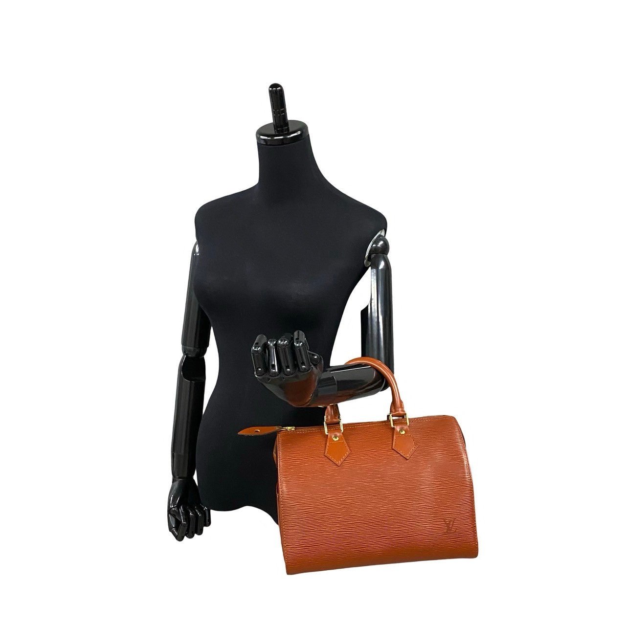 LOUIS VUITTON Boston Duffel bag leather Brown Epi Speedy 25