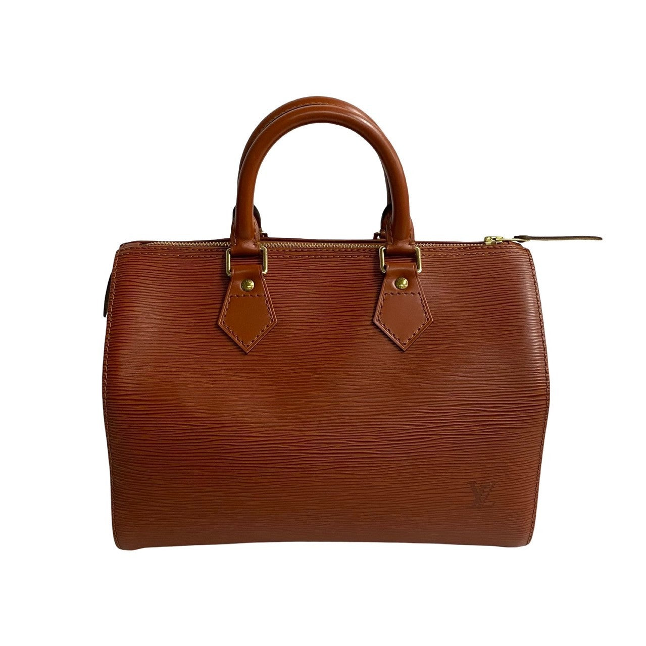LOUIS VUITTON Boston Duffel bag leather Brown Epi Speedy 25