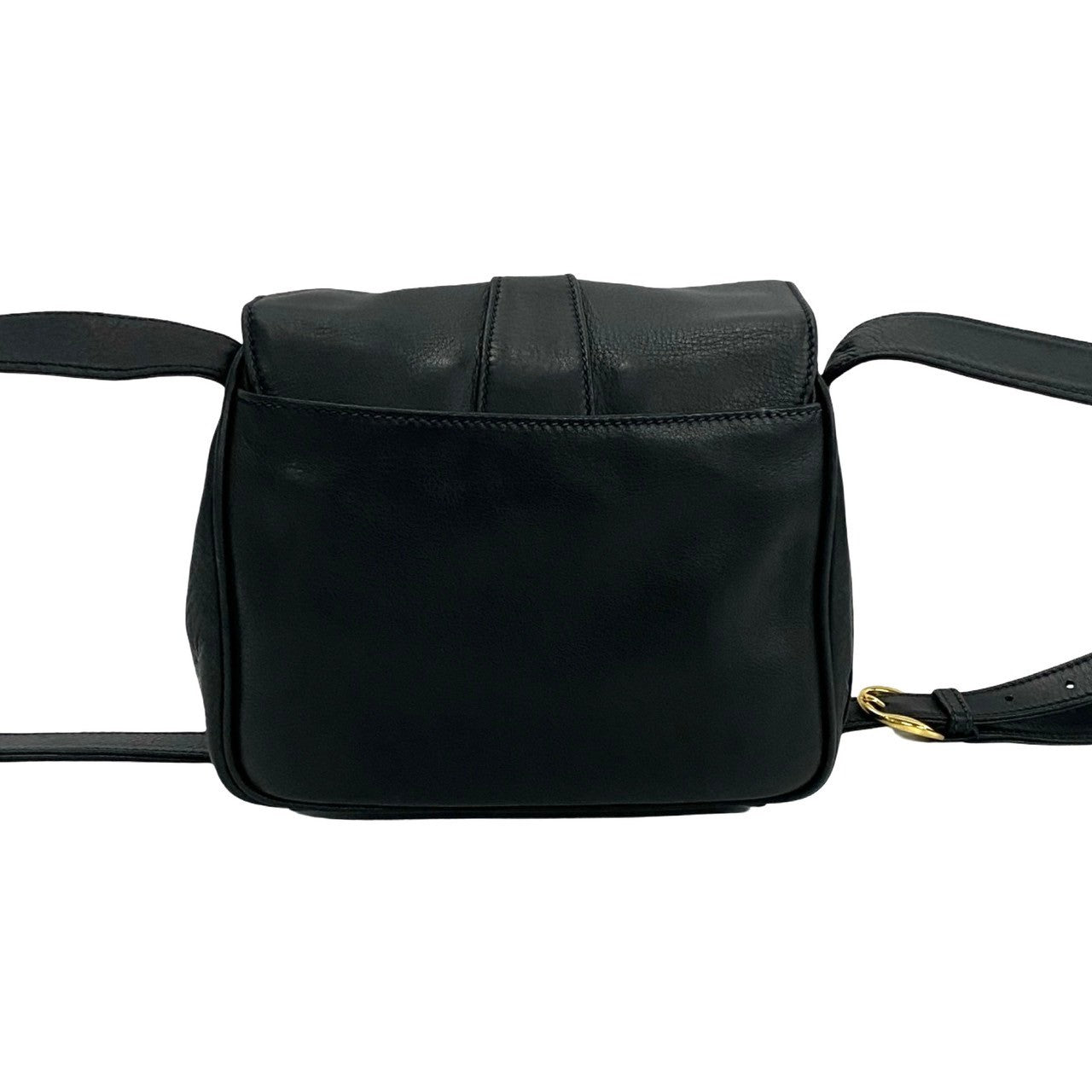 GUCCI Shoulder Bag leather black Old Gucci
