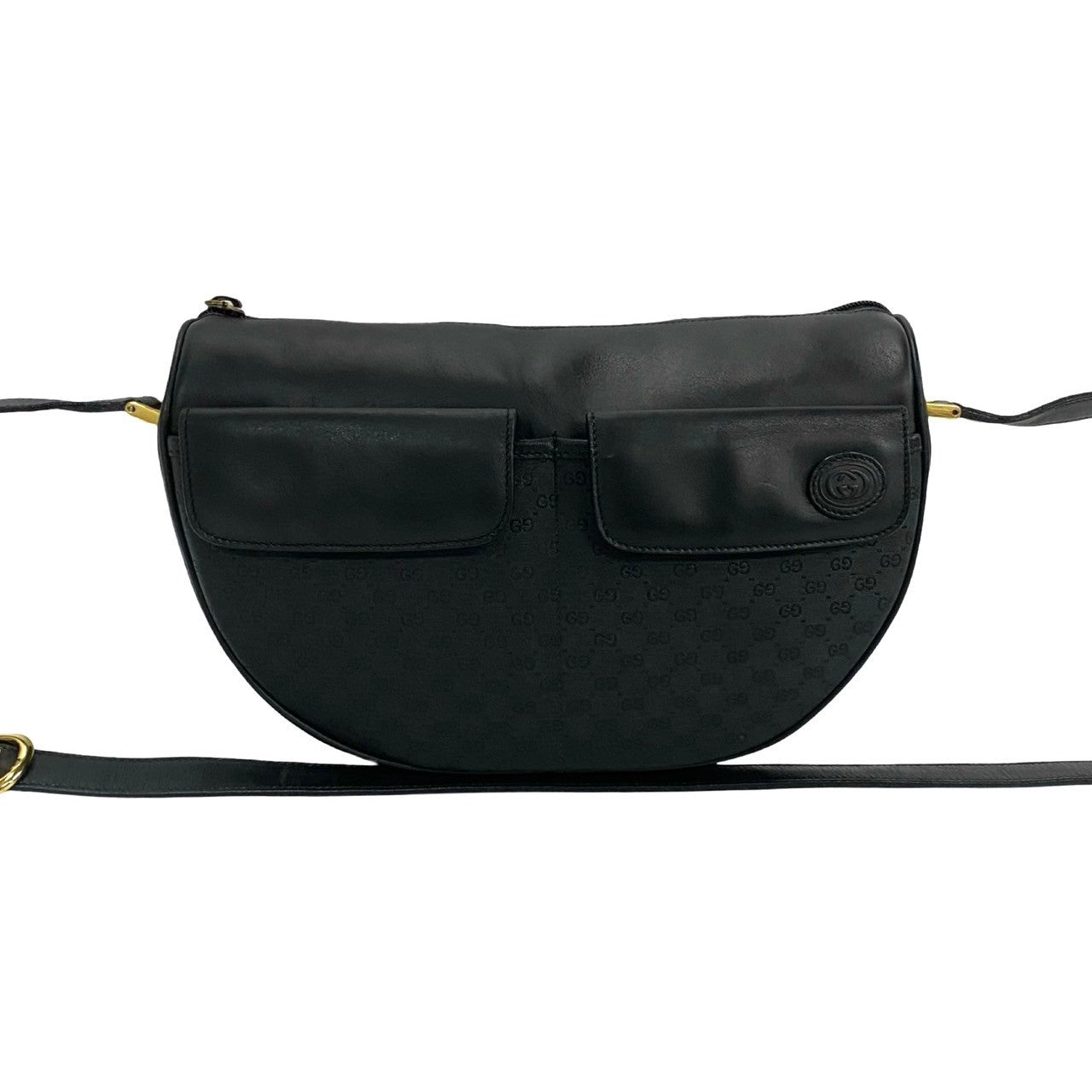 GUCCI Shoulder Bag leather black