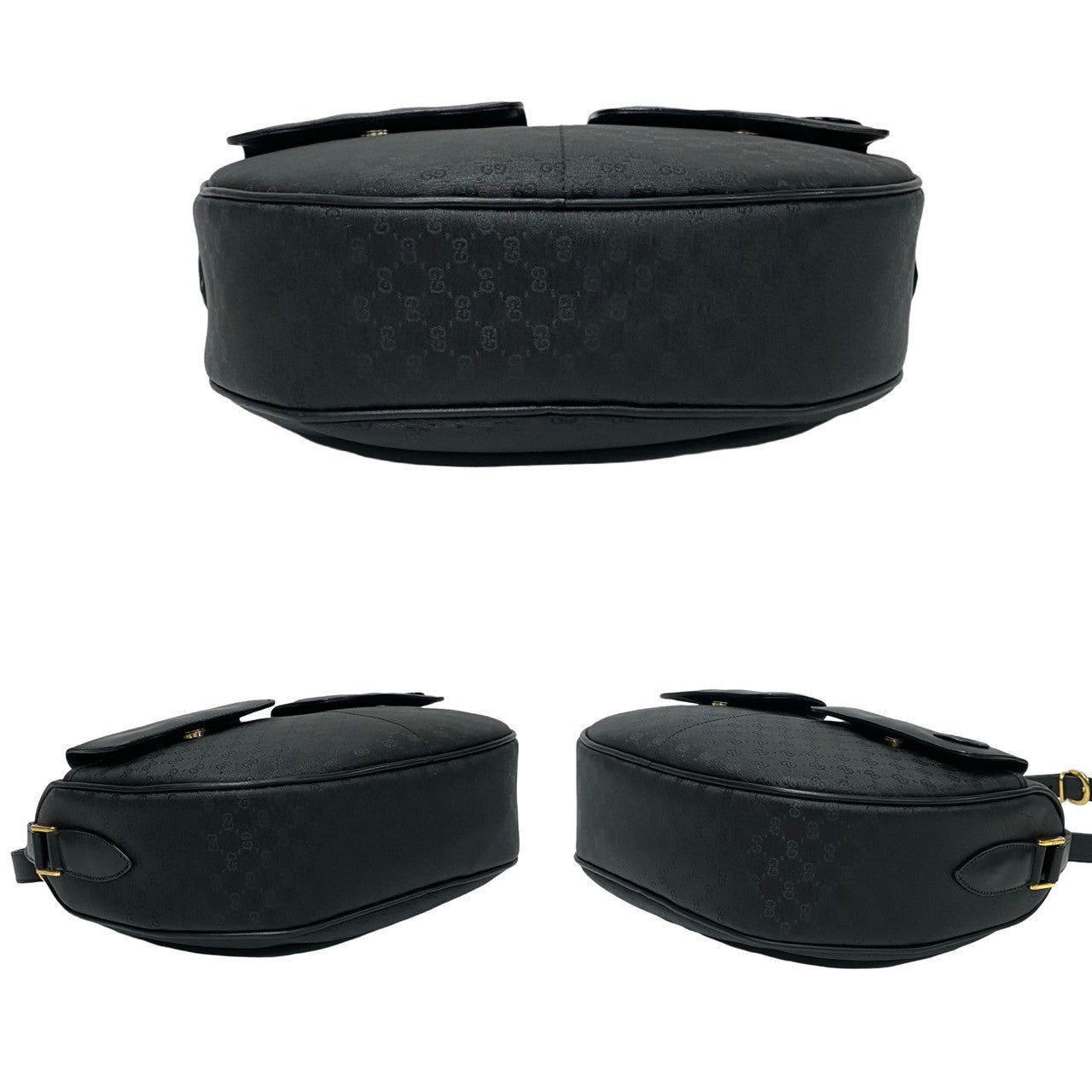 GUCCI Shoulder Bag leather black