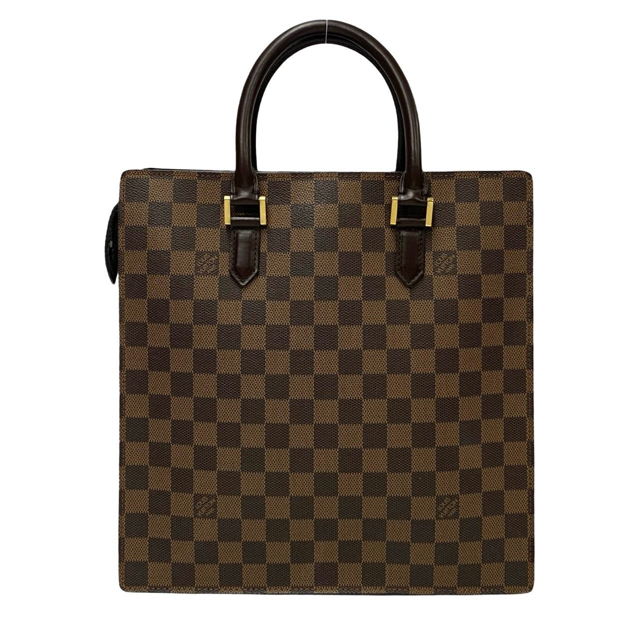 LOUIS VUITTON Handbag leather Brown Damier Venice