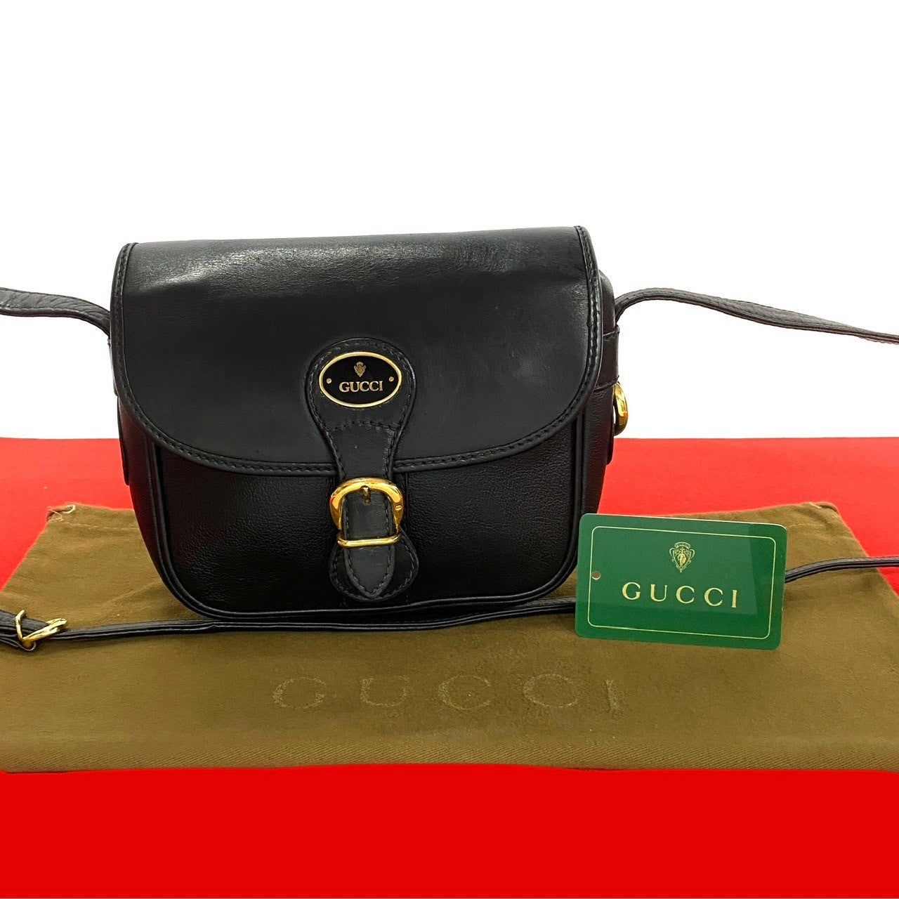 GUCCI Shoulder Bag leather black (EU)