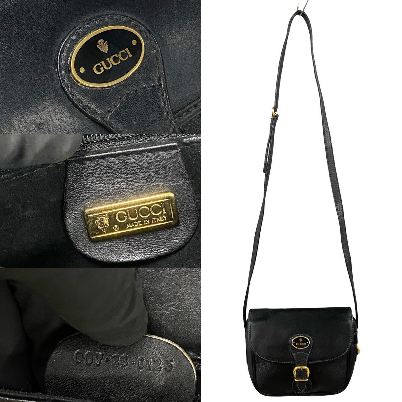 GUCCI Shoulder Bag leather black (EU)