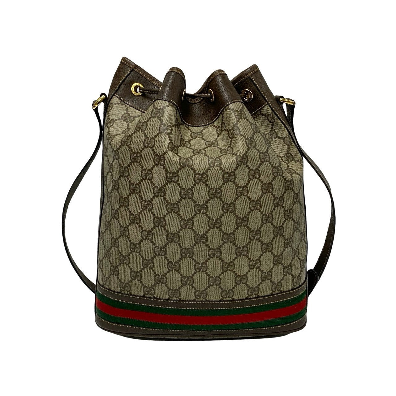 GUCCI Shoulder Bag leather Brown Sherry line