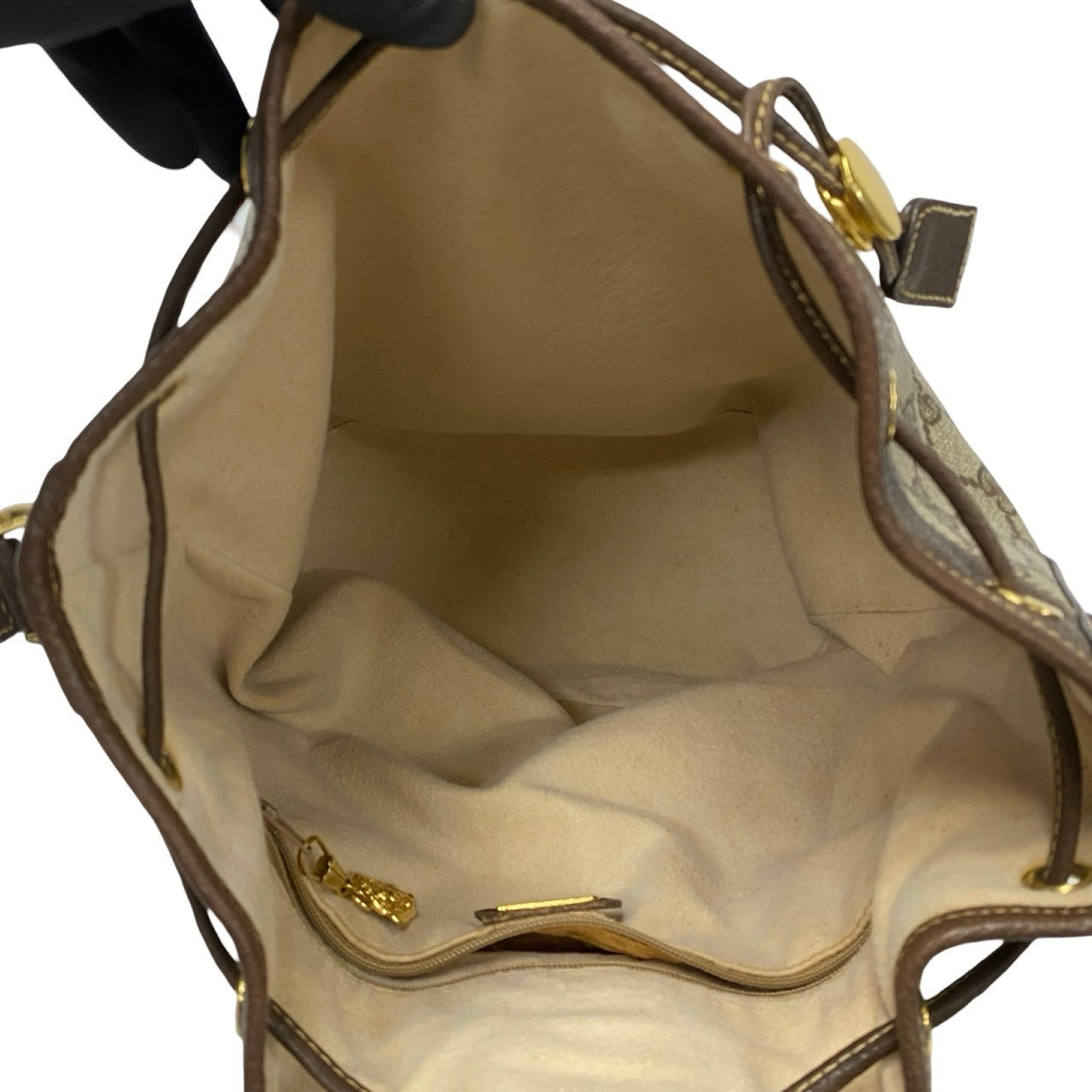 GUCCI Shoulder Bag leather Brown Sherry line