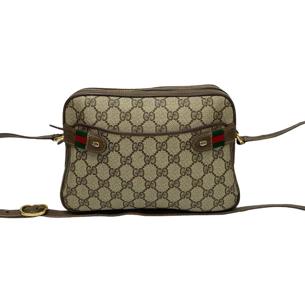 GUCCI Shoulder Bag leather Brown Sherry line