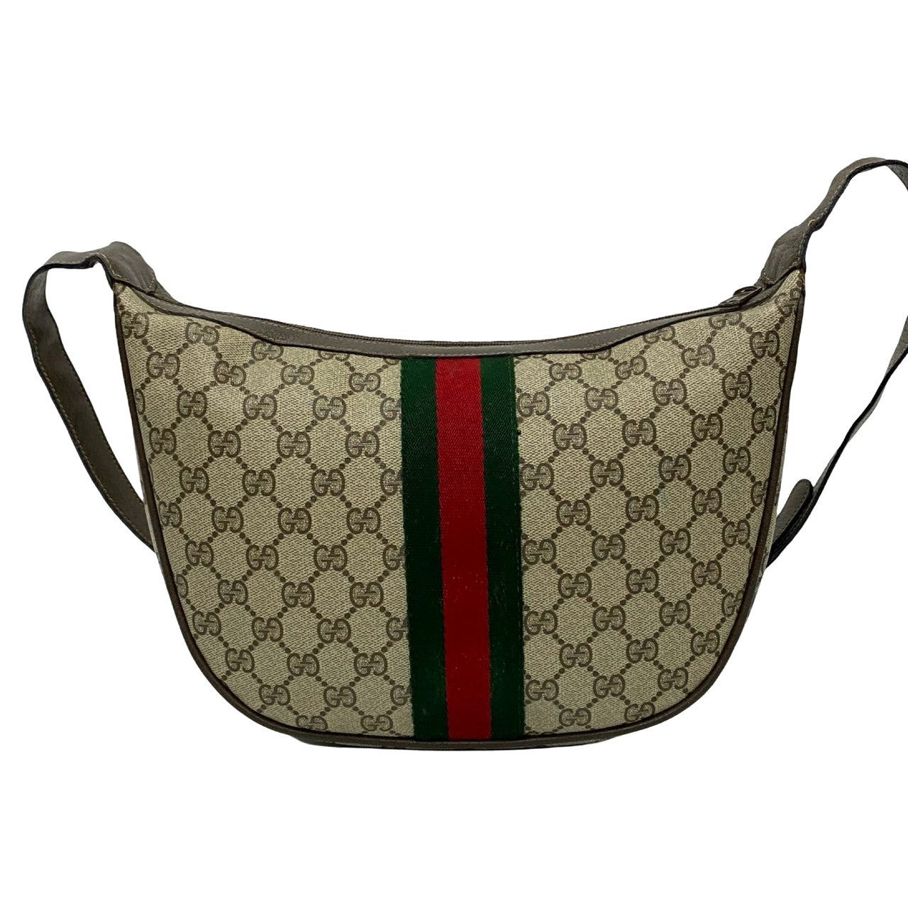 GUCCI Shoulder Bag leather Brown Sherry line