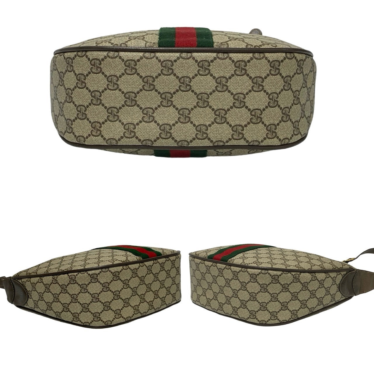 GUCCI Shoulder Bag leather Brown Sherry line