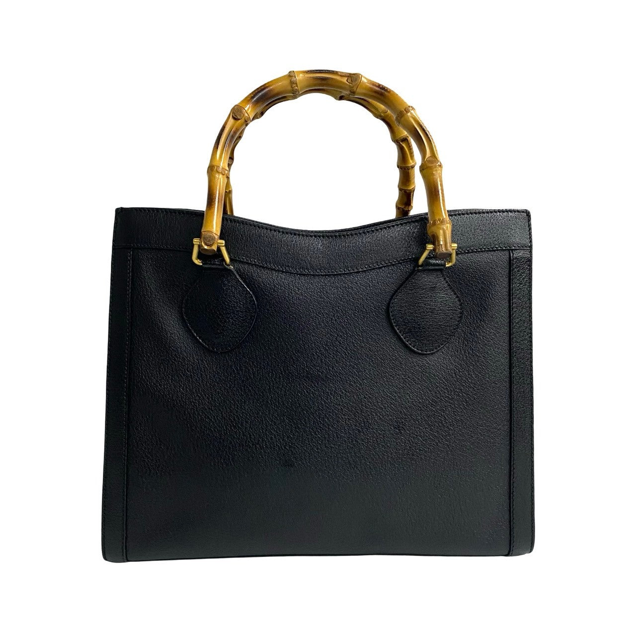 GUCCI Handbag leather black Bamboo