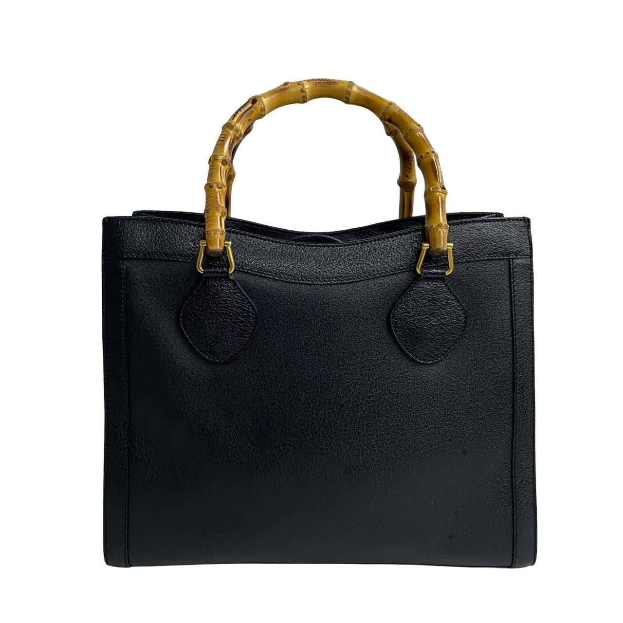 GUCCI Handbag leather black Bamboo