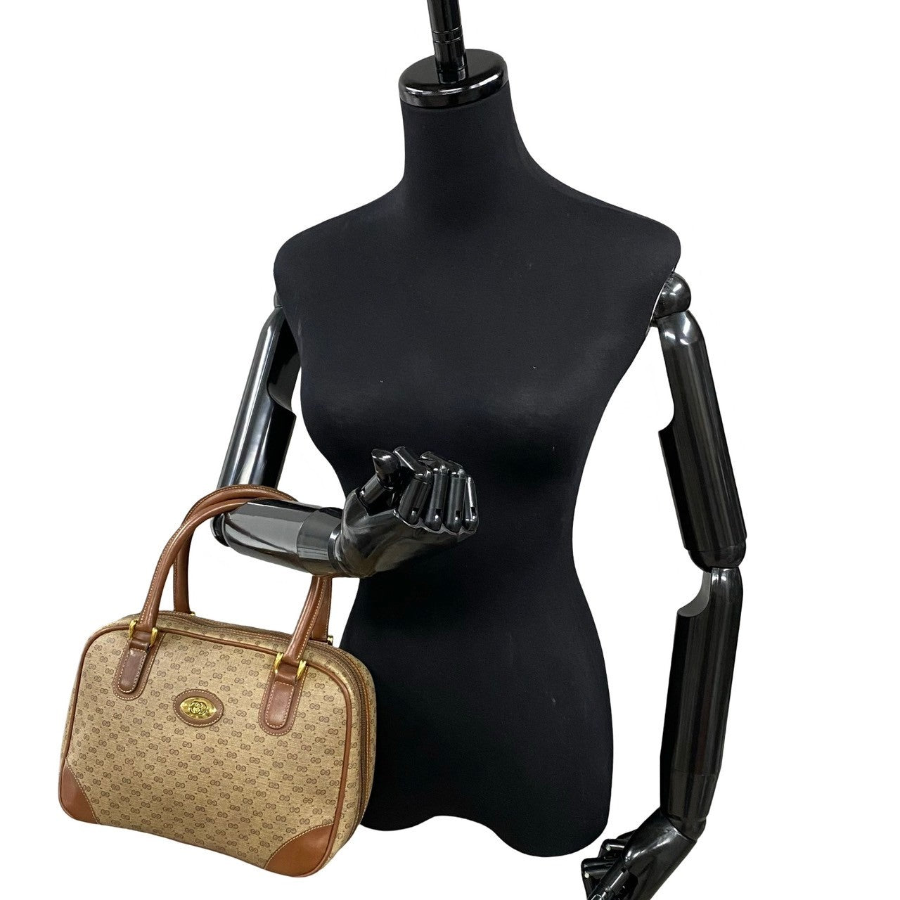 GUCCI Handbag leather Brown