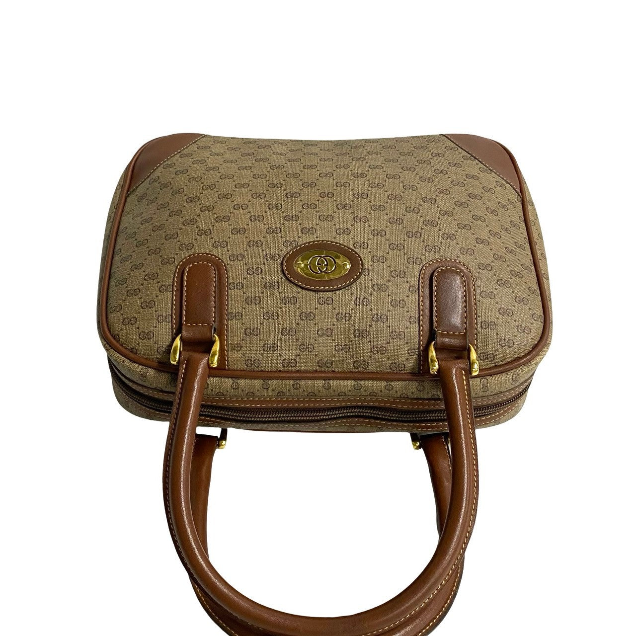 GUCCI Handbag leather Brown