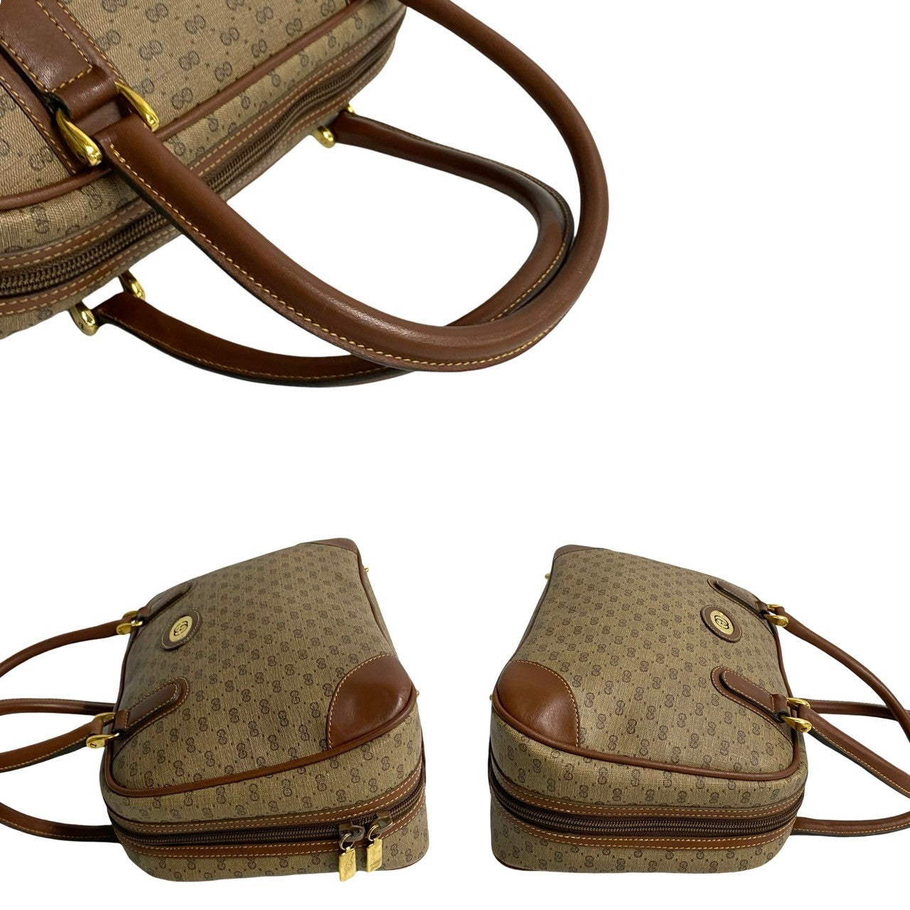 GUCCI Handbag leather Brown