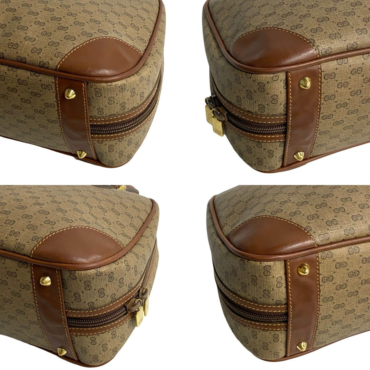 GUCCI Handbag leather Brown