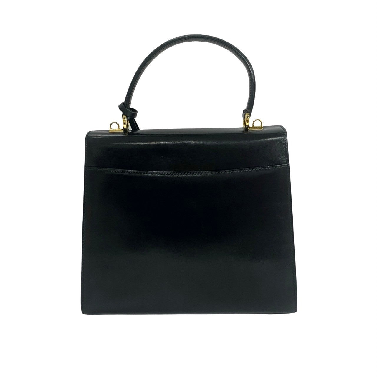 GUCCI Shoulder Bag leather black Ready lock