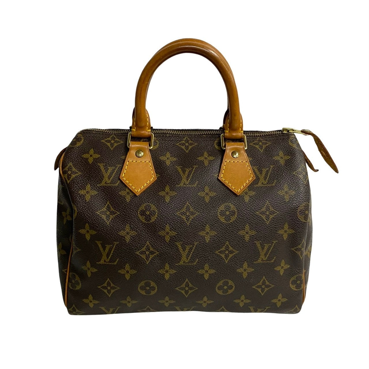 LOUIS VUITTON Boston Duffel bag PVC Brown Monogram Speedy 25