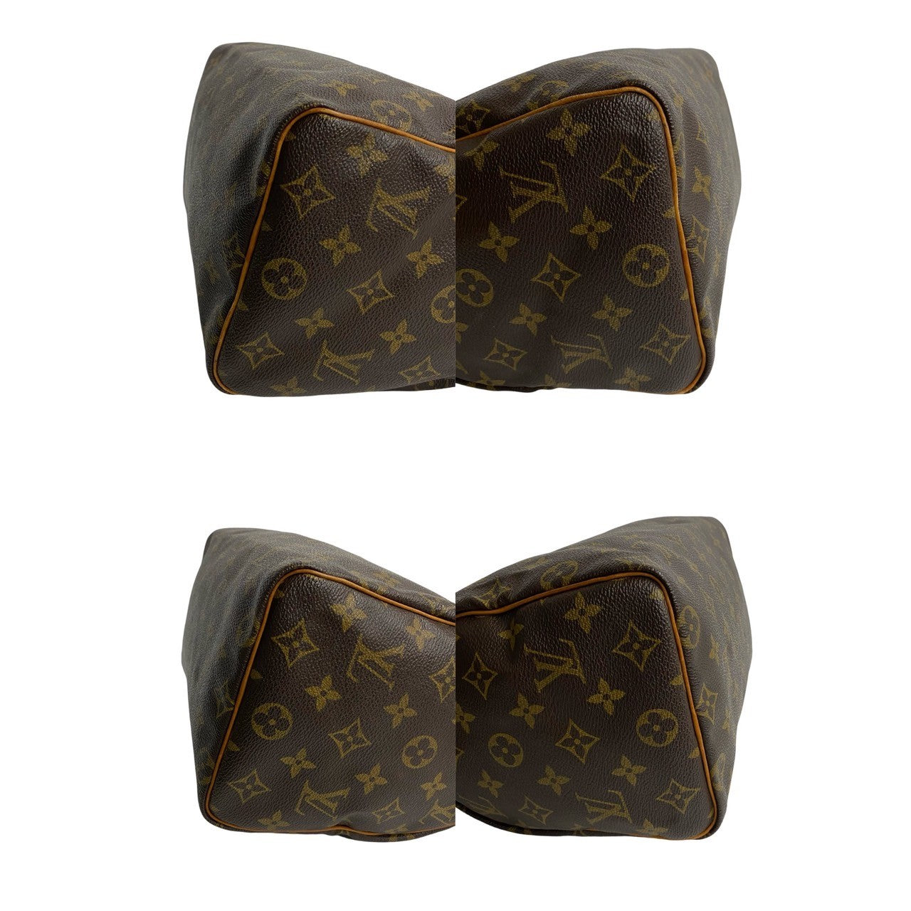 LOUIS VUITTON Boston Duffel bag PVC Brown Monogram Speedy 25