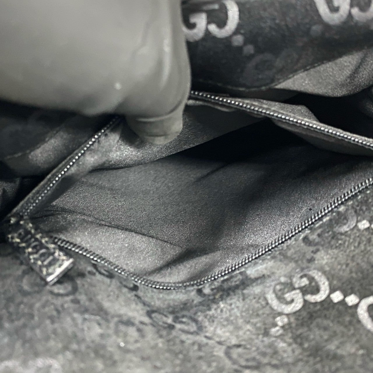 GUCCI Backpack leather black Jackie