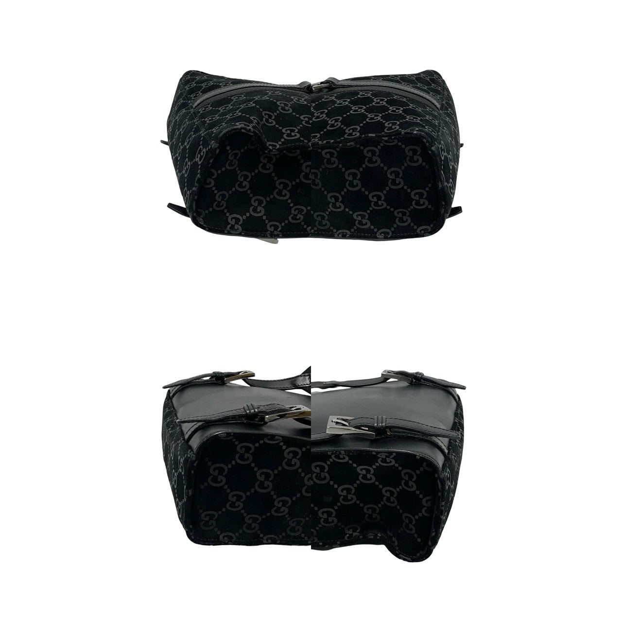 GUCCI Backpack leather black Jackie
