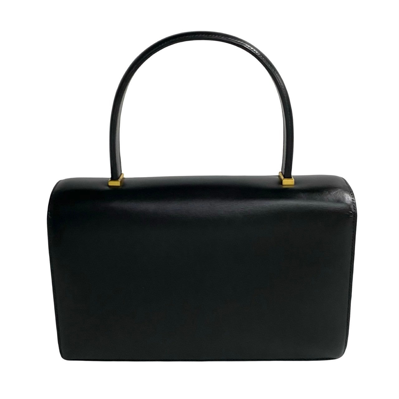 HERMES Handbag leather black piano