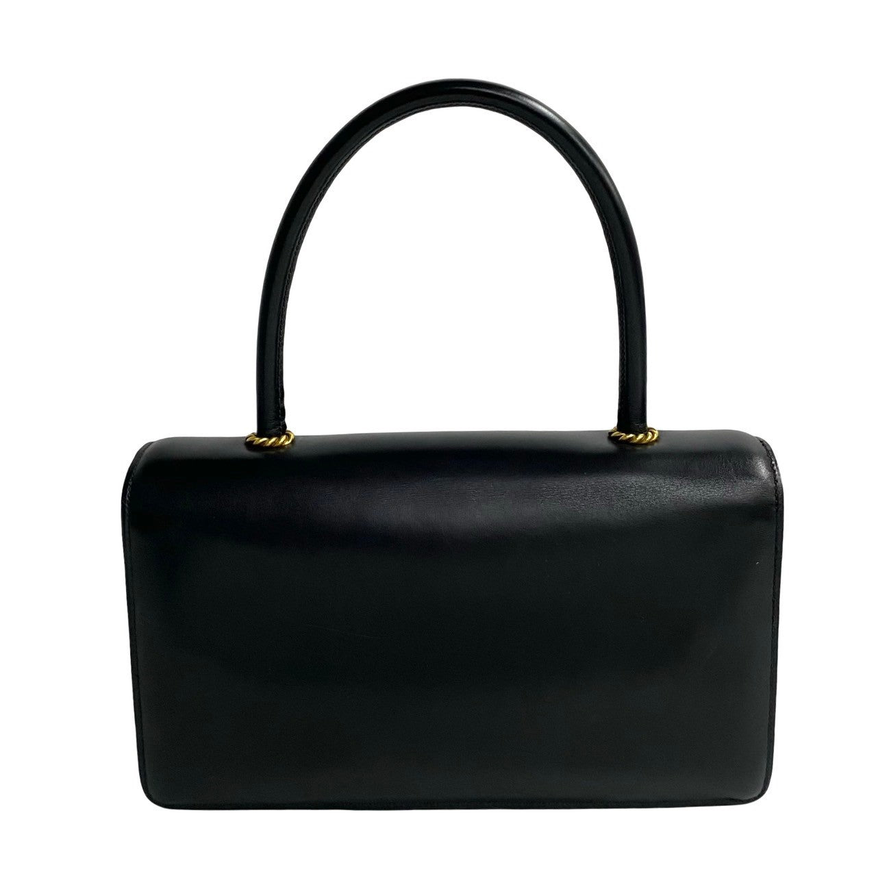 HERMES Handbag leather black