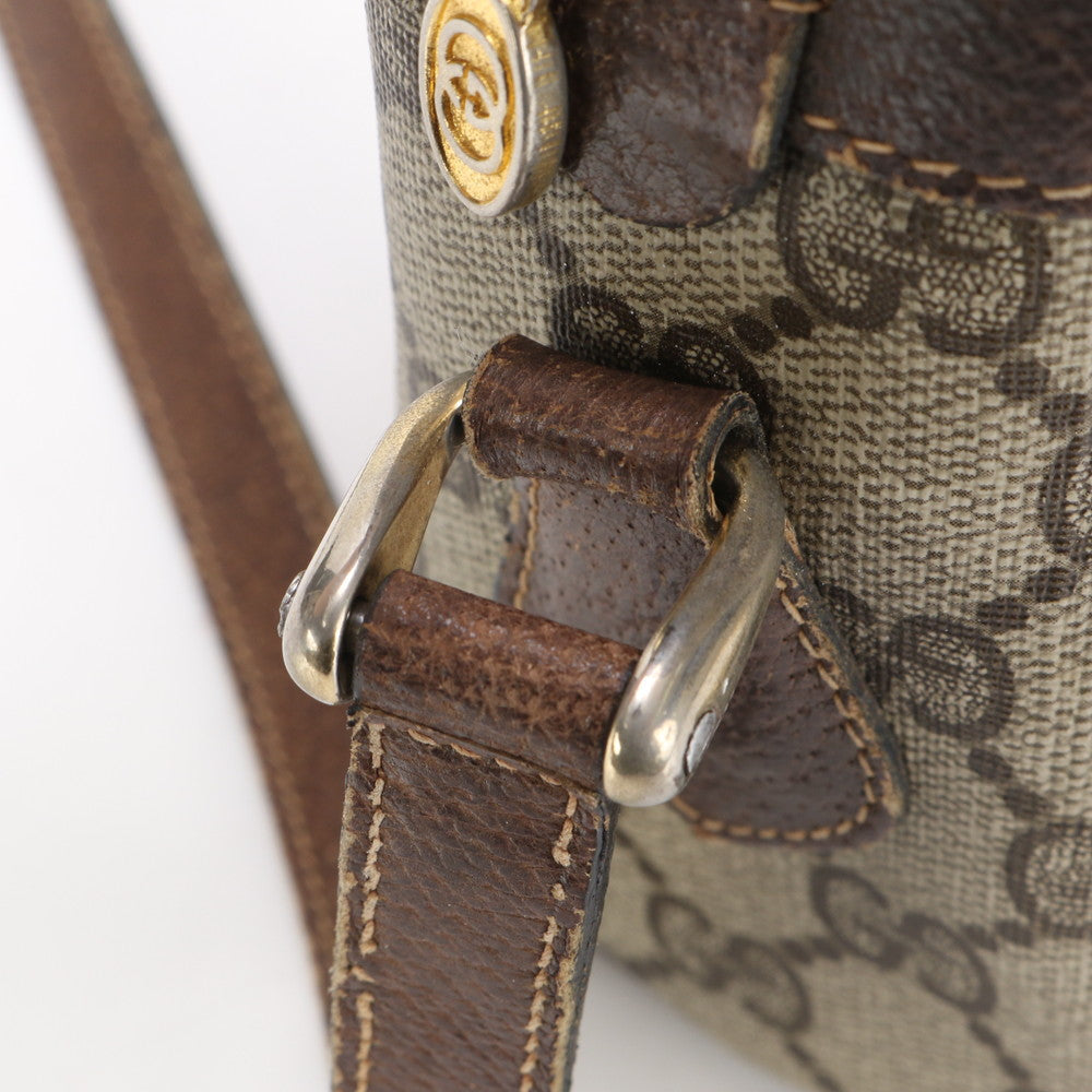 GUCCI Shoulder Bag GG Supreme Canvas Brown GG Supreme Sherry Line