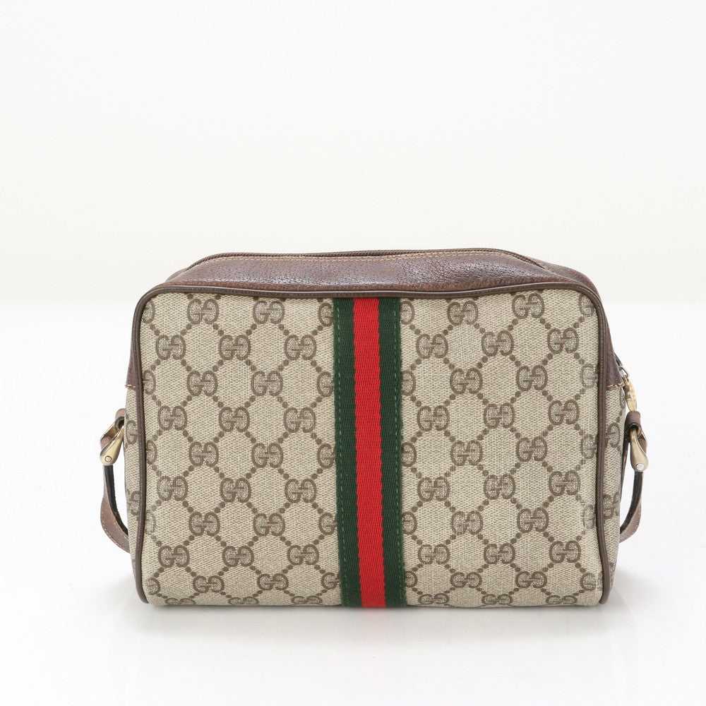 GUCCI Shoulder Bag GG Supreme Canvas Brown GG Supreme Sherry Line