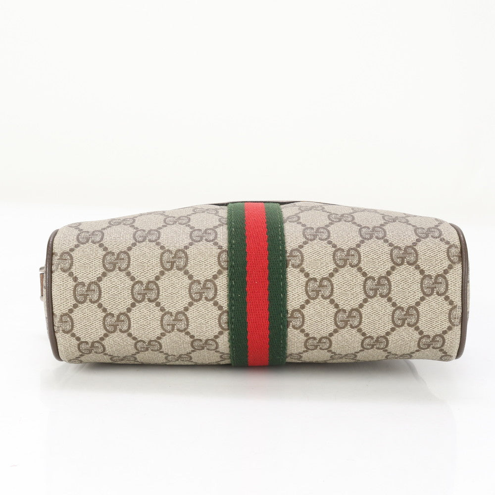 GUCCI Shoulder Bag GG Supreme Canvas Brown GG Supreme Sherry Line
