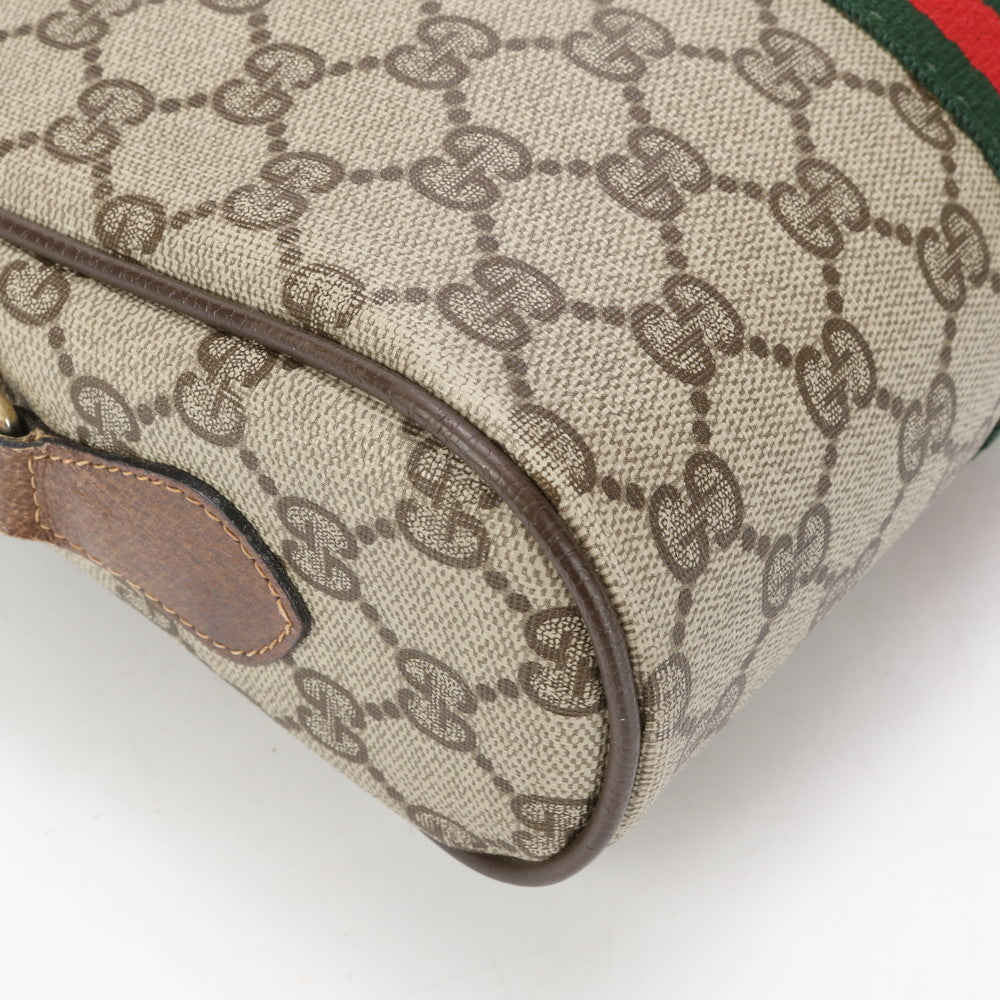 GUCCI Shoulder Bag GG Supreme Canvas Brown GG Supreme Sherry Line