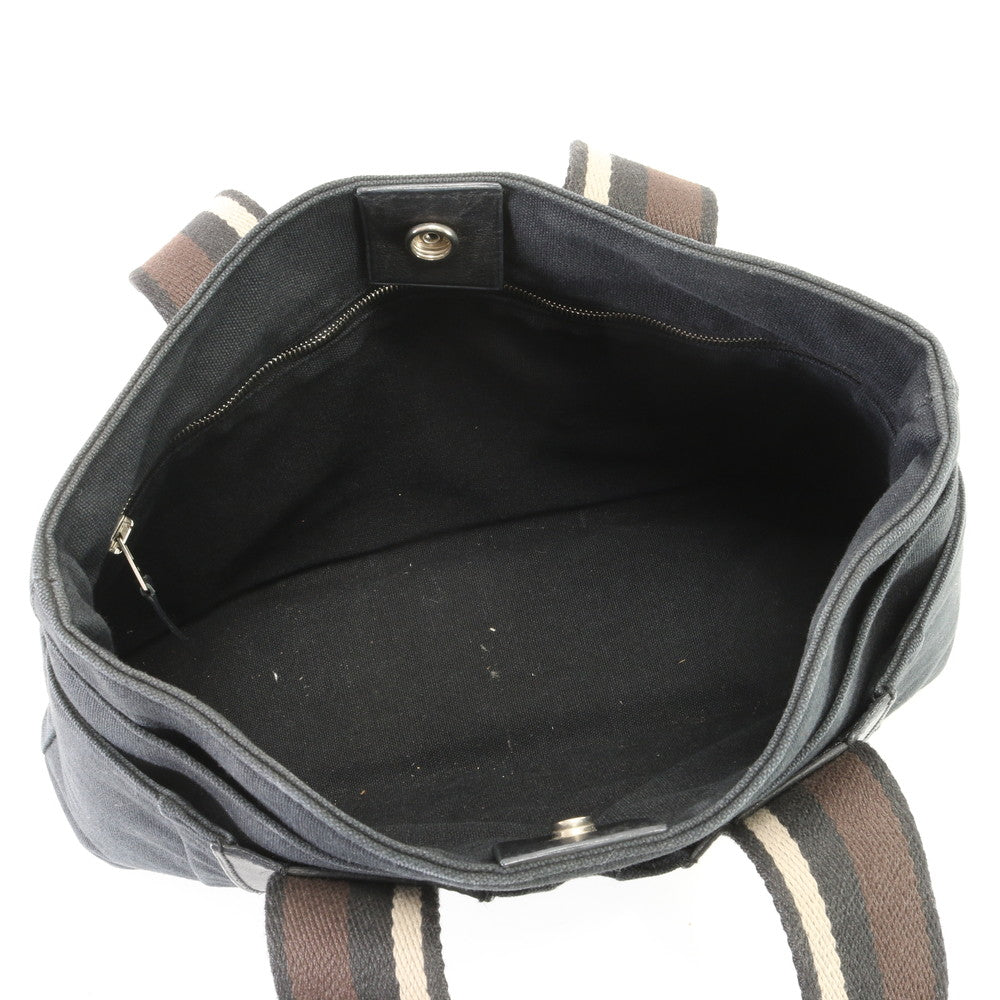 HERMES Handbag canvas black Handbag Trocha Horizontal
