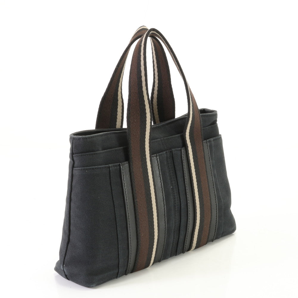HERMES Handbag canvas black Handbag Trocha Horizontal