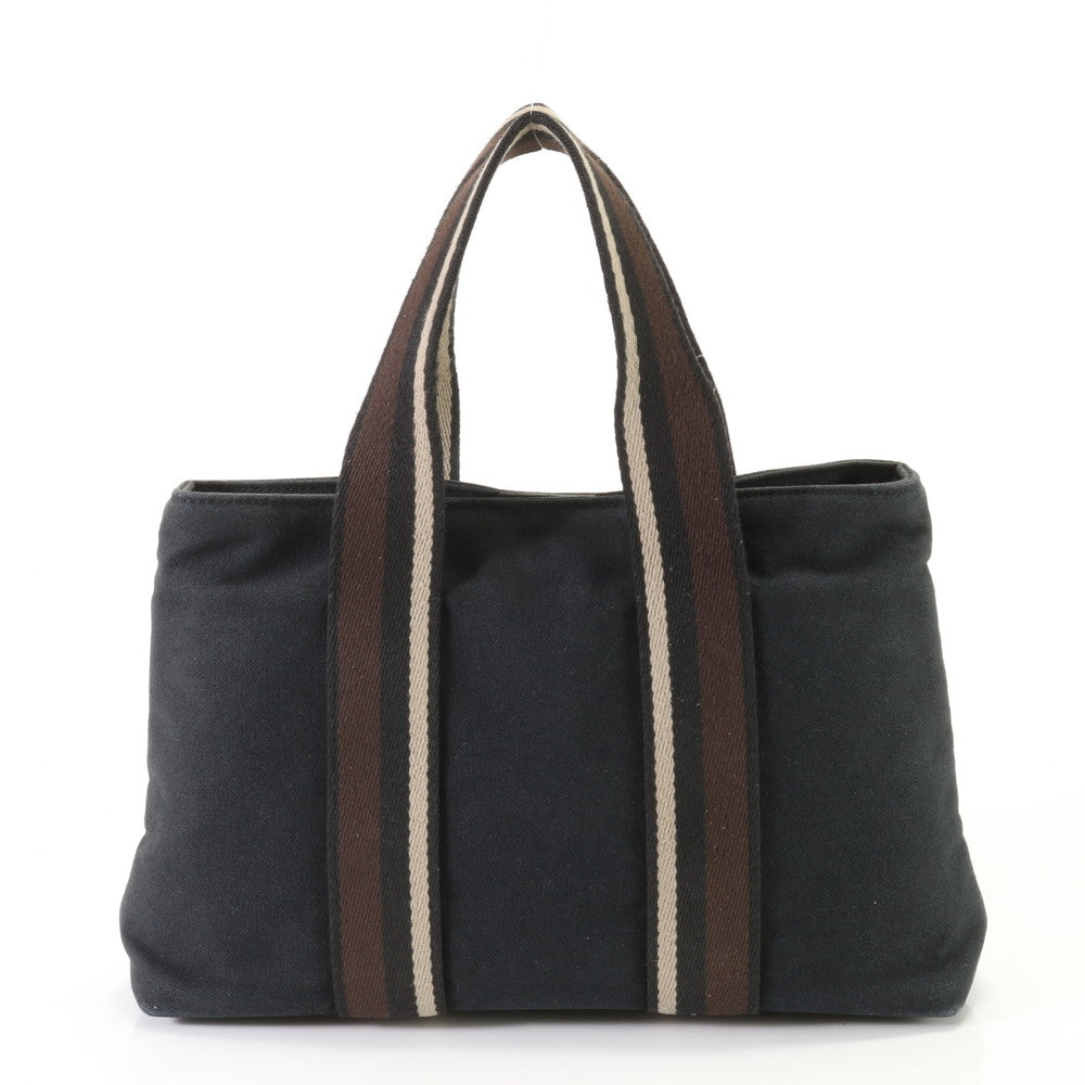 HERMES Handbag canvas black Handbag Trocha Horizontal