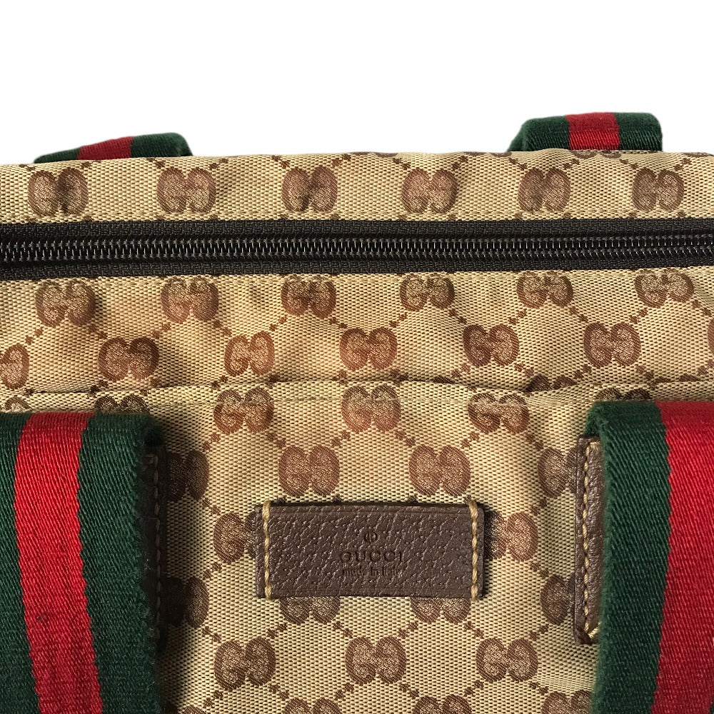GUCCI Handbag 131231 GG canvas Brown GG Canvas Shelly Line