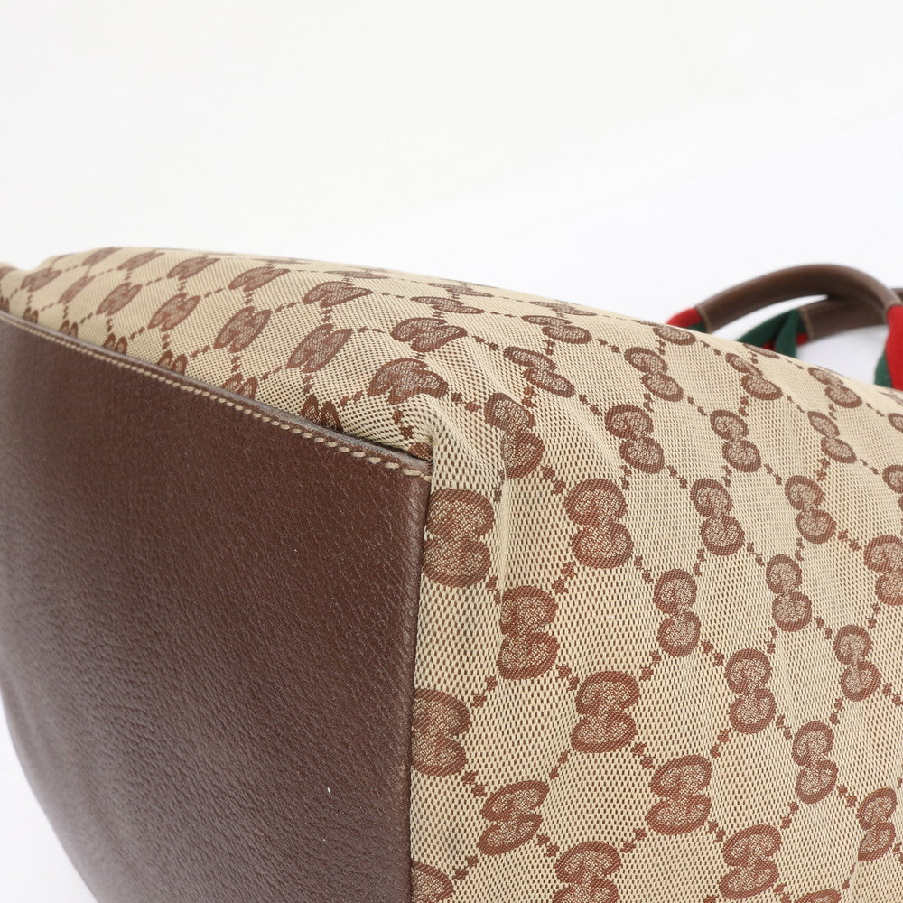GUCCI Handbag 131231 GG canvas Brown GG Canvas Shelly Line
