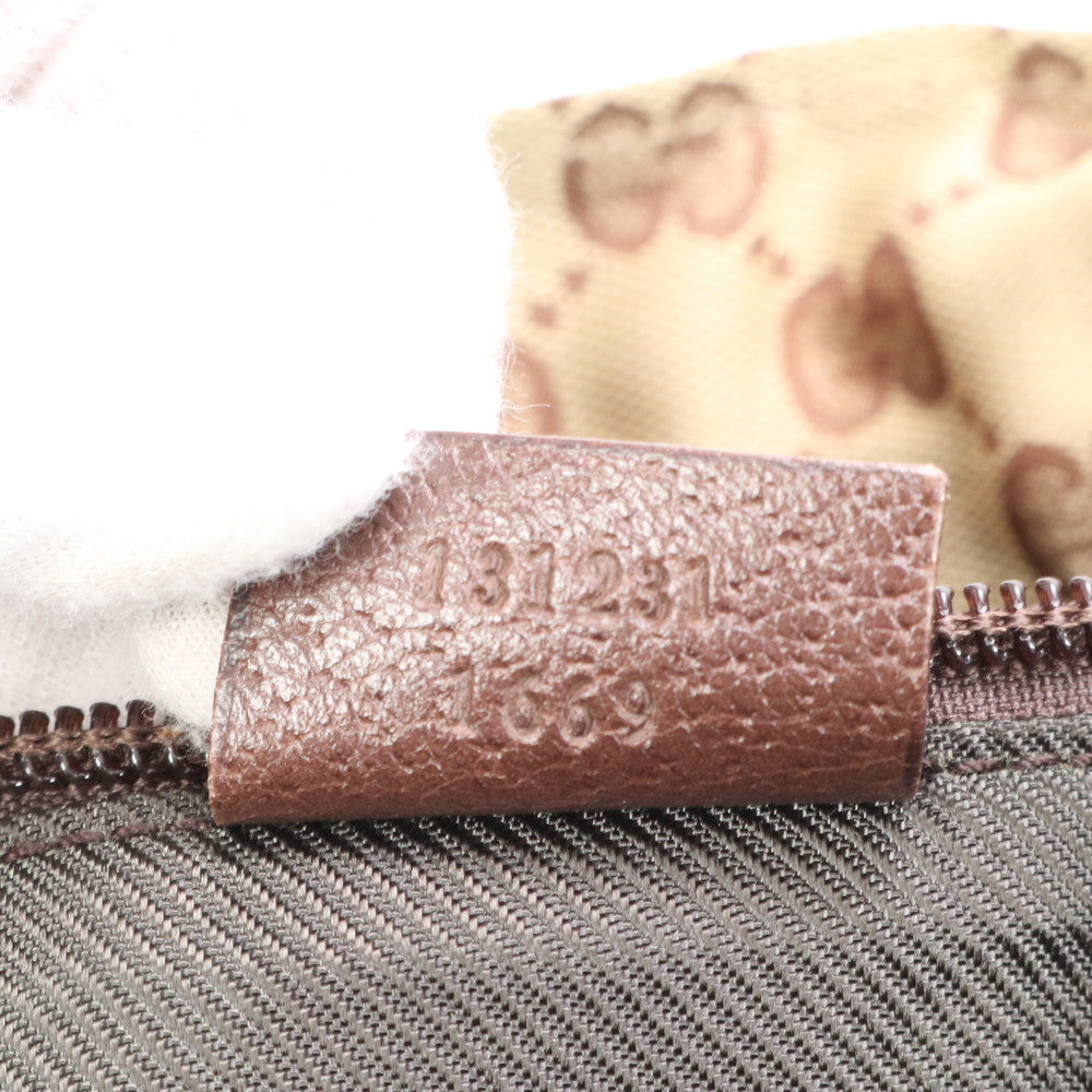 GUCCI Handbag 131231 GG canvas Brown GG Canvas Shelly Line